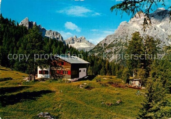 Sesto Sexten Suedtirol Rifugio Croda Rossa Rotwandwiesenhütte