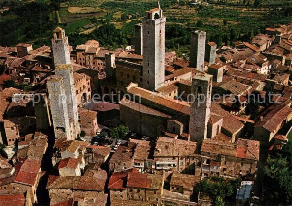San Gimignano Panorama dall' aereo