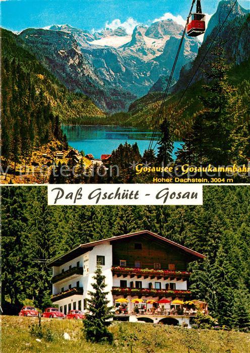 Gosau Oberoesterreich Pass Gschütt Gosausee Bergbahn Hoher Da