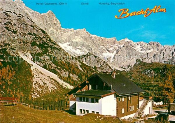 Hachau Ramsau Alpengasthof Bachlalm Hoher Dachstein D