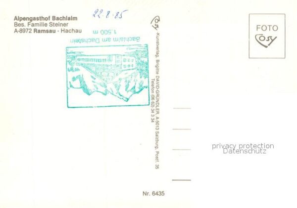 Hachau Ramsau Alpengasthof Bachlalm Hoher Dachstein D – Bild 2