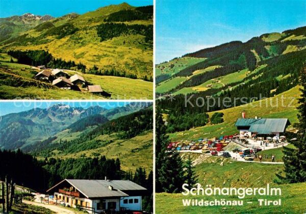 Wildschoenau Tirol Schönangeralm Jausenstation Landschafts