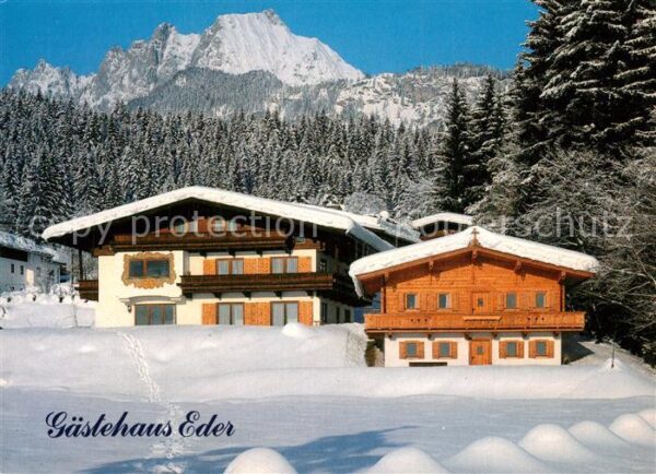 St Johann Tirol Gästehaus Eder Winterlandschaft Alpen