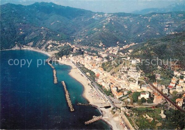 Moneglia Liguria Fliegeraufnahme