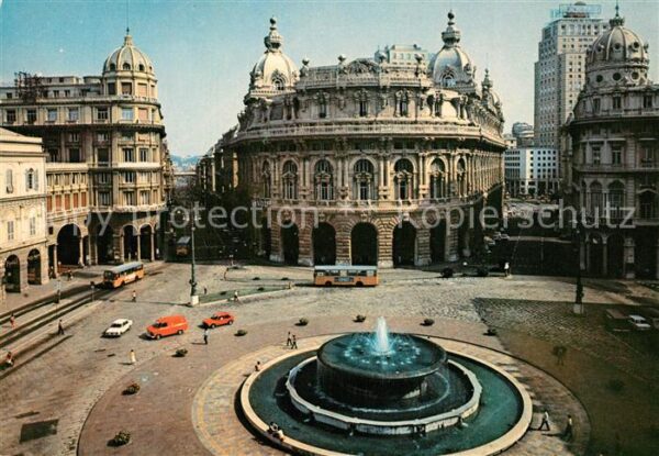 Genova Genua Liguria Piazza de Ferrari Fontana