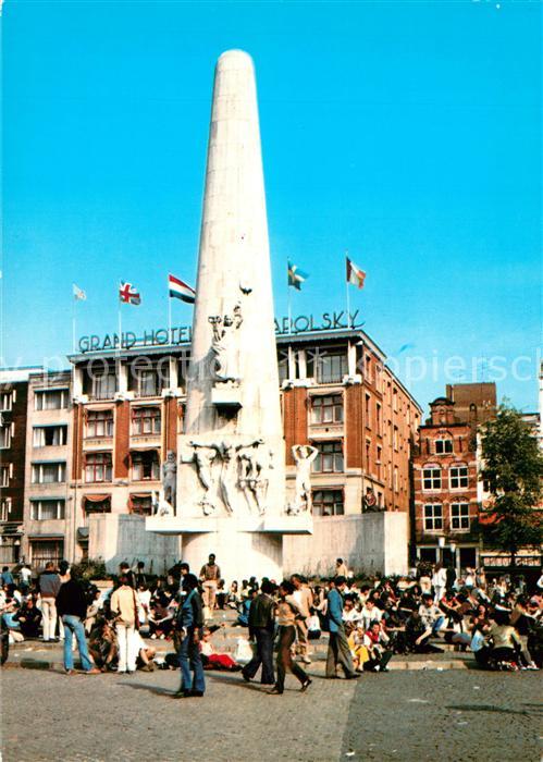 Amsterdam Niederlande Monument Grand Hotel Krasnapolsky