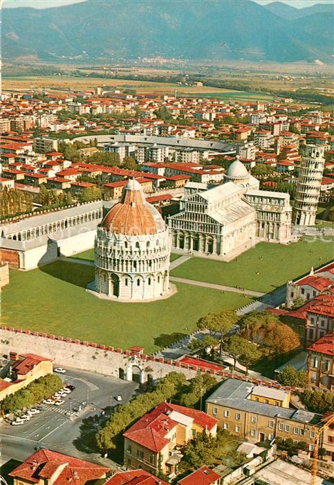 Pisa Veduta area Piazza del Duomo Domplatz K