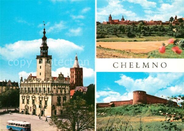 Chelmno Renesansowy ratusz Widok ogolny Mury ob