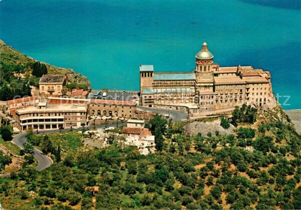 Tindari Il Santuario Kloster Fliegeraufnahme