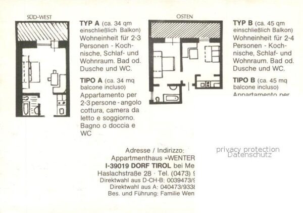 Dorf Tirol Appartmenthaus Wenter – Bild 2