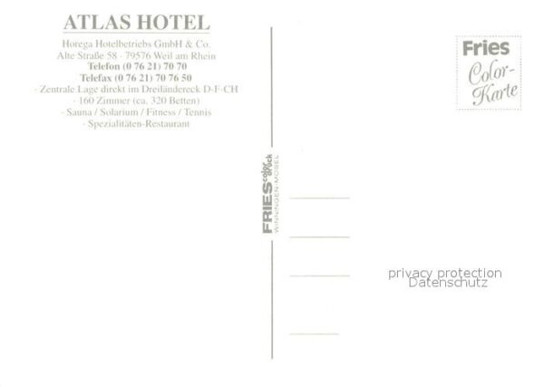 Weil am Rhein Atlas Hotel Nachtaufnahme – Bild 2