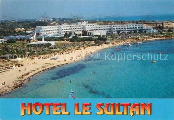 Tunis Hotel Le Sultan Strand Fliegeraufnahme
