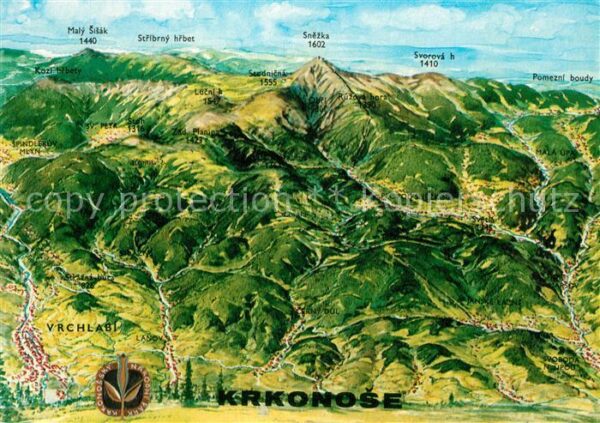 Vrchlabi Vychodni Krkonose Panorama Riesengebirg
