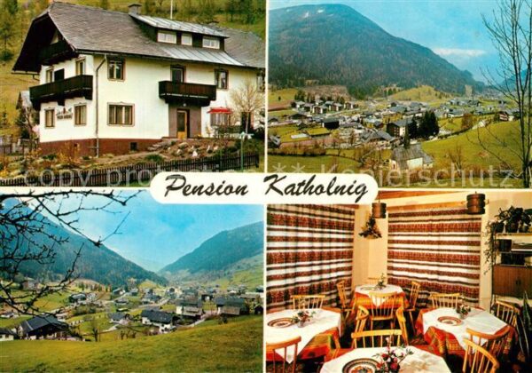 Bad Kleinkirchheim Kaernten Pension Katholnig Gastraum Panorama