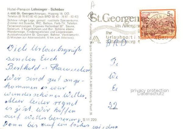 St Georgen Attergau Hotel Pension Lohninger Schober Alpenpa – Bild 2
