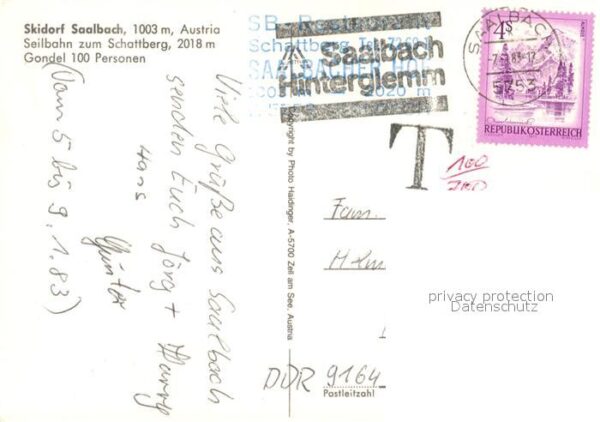 Saalbach-Hinterglemm Seilbahn zum Schattberg Wintersportplat – Bild 2