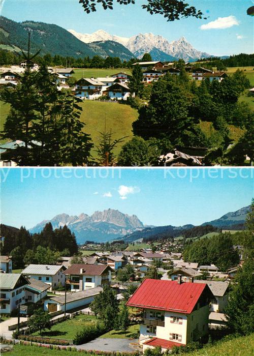 Fieberbrunn Tirol Schlossberg gegen Loferer Steinberge Ro