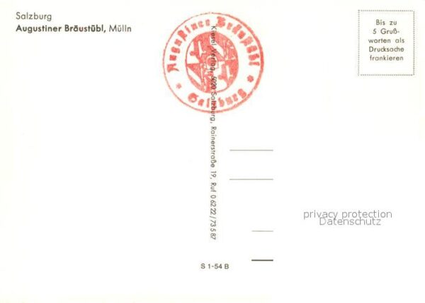 Salzburg Oesterreich Augustiner Bräustübl Restaurant Gartent – Bild 2