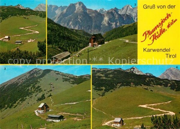 Pertisau Achensee Plumsjochhütte im Karwendel Landschafts