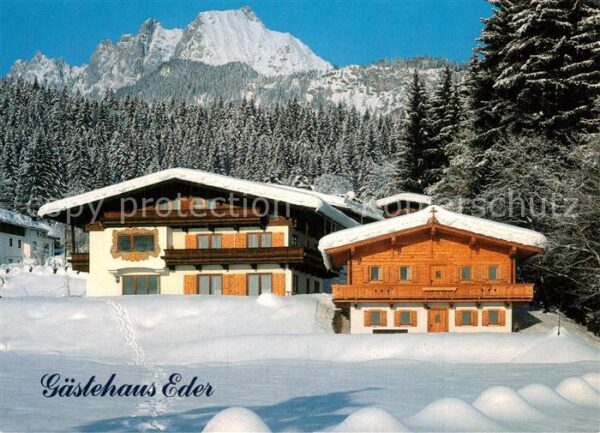 St Johann Tirol Gästehaus Pension Eder Winterlandschaft