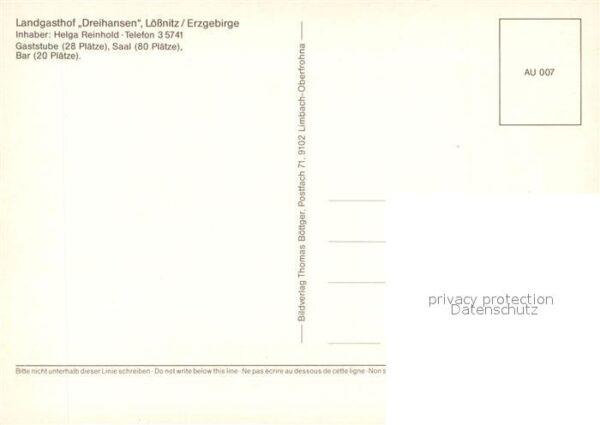 Loessnitz Erzgebirge Landgasthof Dreihansen – Bild 2