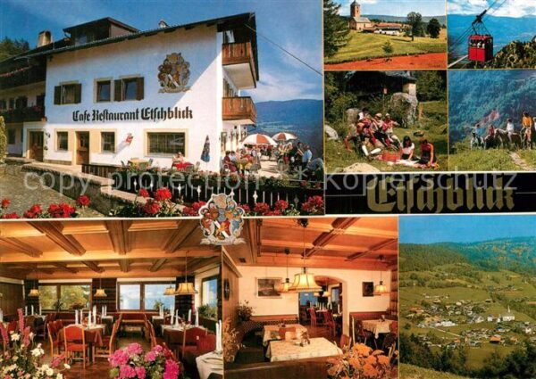 Moelten Suedtirol Gasthof Etschblick Restaurant Terrasse