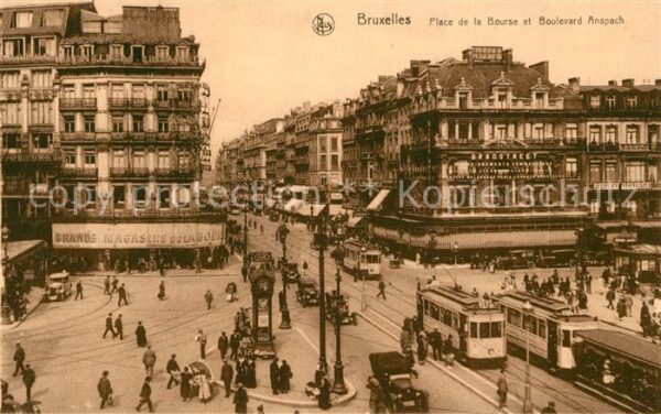 Strassenbahn Bruxelles Place de la Bourse Boulevard