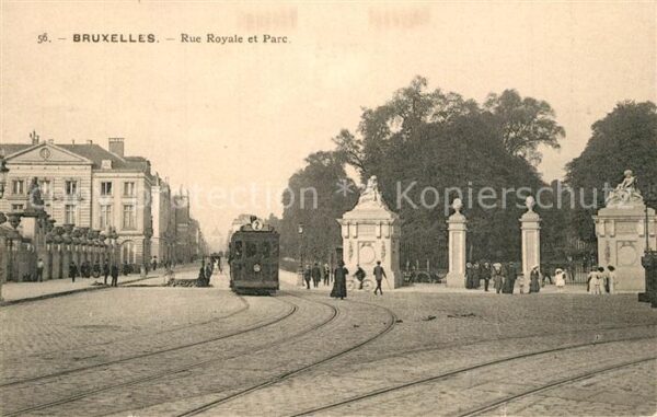 Strassenbahn Bruxelles Rue Royale Parc