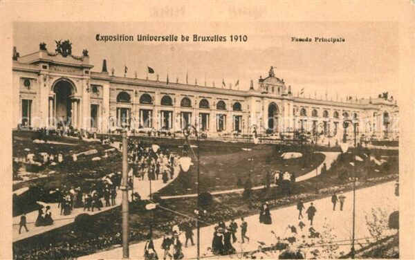 Exposition Universelle Bruxelles 1910 Facade Principale