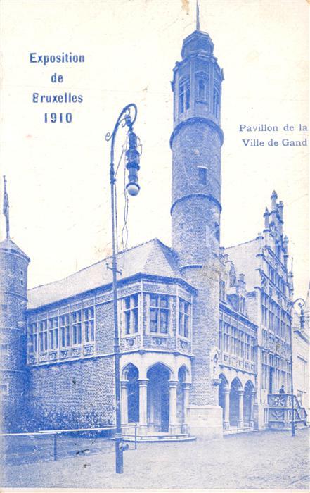 Exposition Universelle Bruxelles 1910 Pavillon de la Ville de Gand