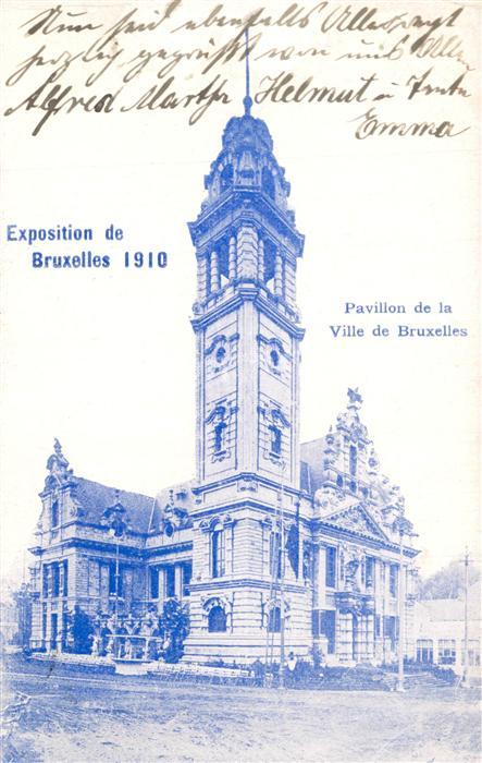 Exposition Universelle Bruxelles 1910 Pavillon de la Ville de Bruxelles