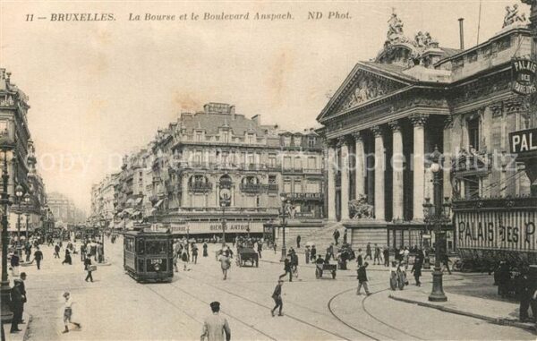 Strassenbahn Bruxelles Bourse Boulevard Anspach