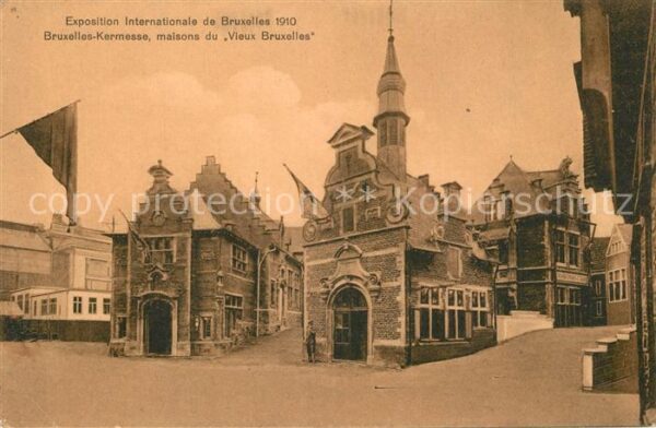 Exposition Universelle Bruxelles 1910 Maisons du Vieux Bruxelles