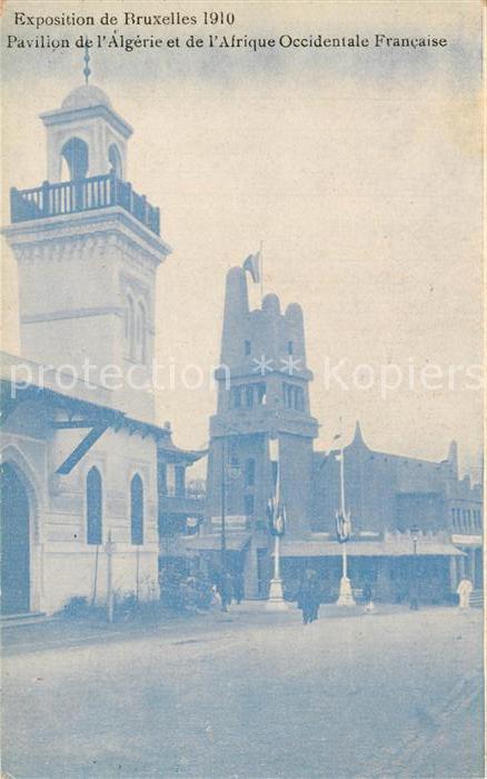 Exposition Universelle Bruxelles 1910 Pavillon de l'Algerie et de l'Afrique O