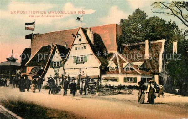 Exposition Universelle Bruxelles 1910 Alt-D?sseldorf Altdeutsche Bierstube
