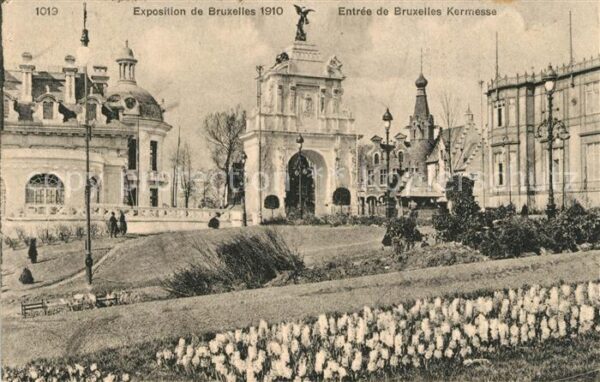 Exposition Universelle Bruxelles 1910 Entree de Bruxelles Kermesse