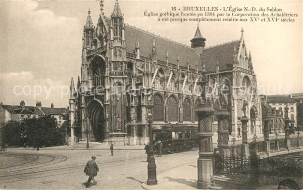 Strassenbahn Bruxelles Eglise Notre-Dame du Sablon