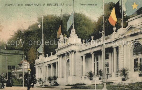 Exposition Universelle Bruxelles 1910 Travaux Feminins