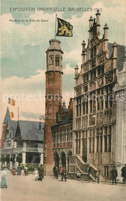 Exposition Universelle Bruxelles 1910 Pavillon de la Ville de Gand