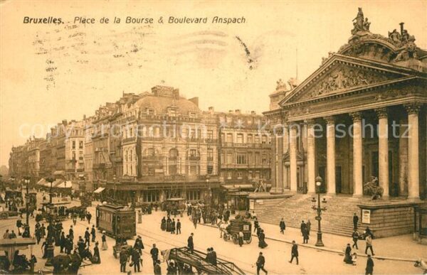 Strassenbahn Bruxelles Place de la Bourse Boulevard