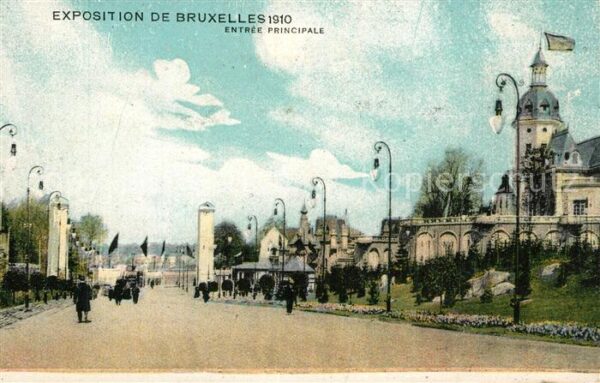 Exposition Universelle Bruxelles 1910 Entree Principale