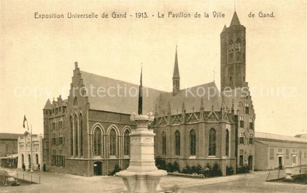 Exposition Universelle Gand 1913 Pavillon de la Ville de Gand