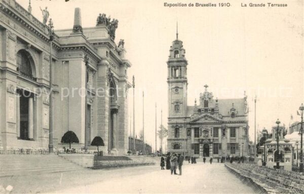 Exposition Universelle Bruxelles 1910 Grande Terrasse