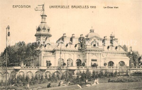 Exposition Universelle Bruxelles 1910 Chien Vert