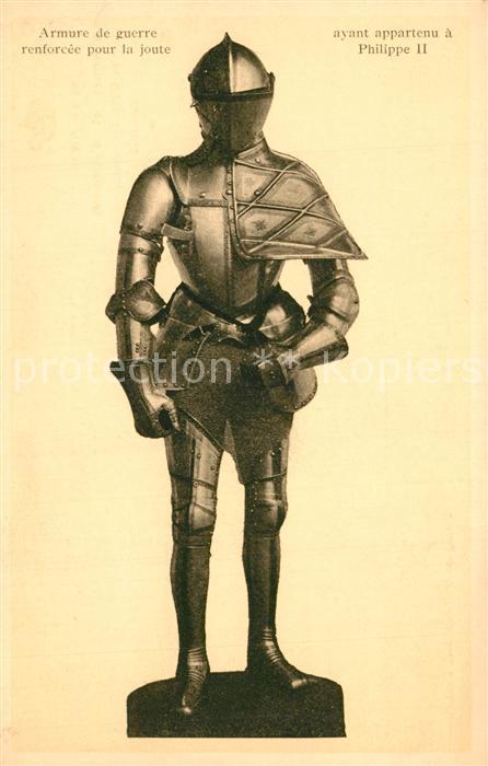 Rittertum Mittelalter Armure de Guerre Philippe II. Musee Roy