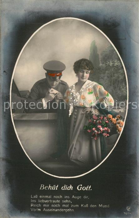 Militaria Poesie Beh?t dich Gott Foto-GLCO-Nr. 7814/3