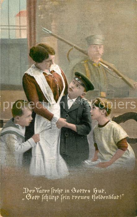 Militaria Poesie Mutter Kinder Soldat Auma