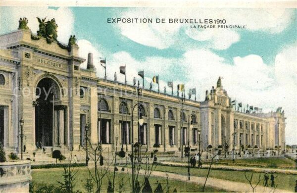 Exposition Universelle Bruxelles 1910 Facade Principale