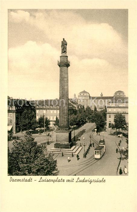 Strassenbahn Darmstadt Luisenplatz Ludwigss?ule