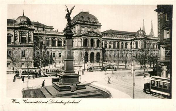 Strassenbahn Wien Universit?t Liebenbergdenkmal